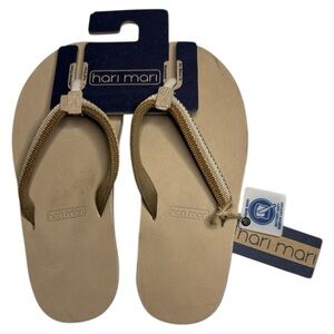 Hari Mari Scouts Women’s Flip Flops Sandals Tobacco Breeze Size 8 NWT
